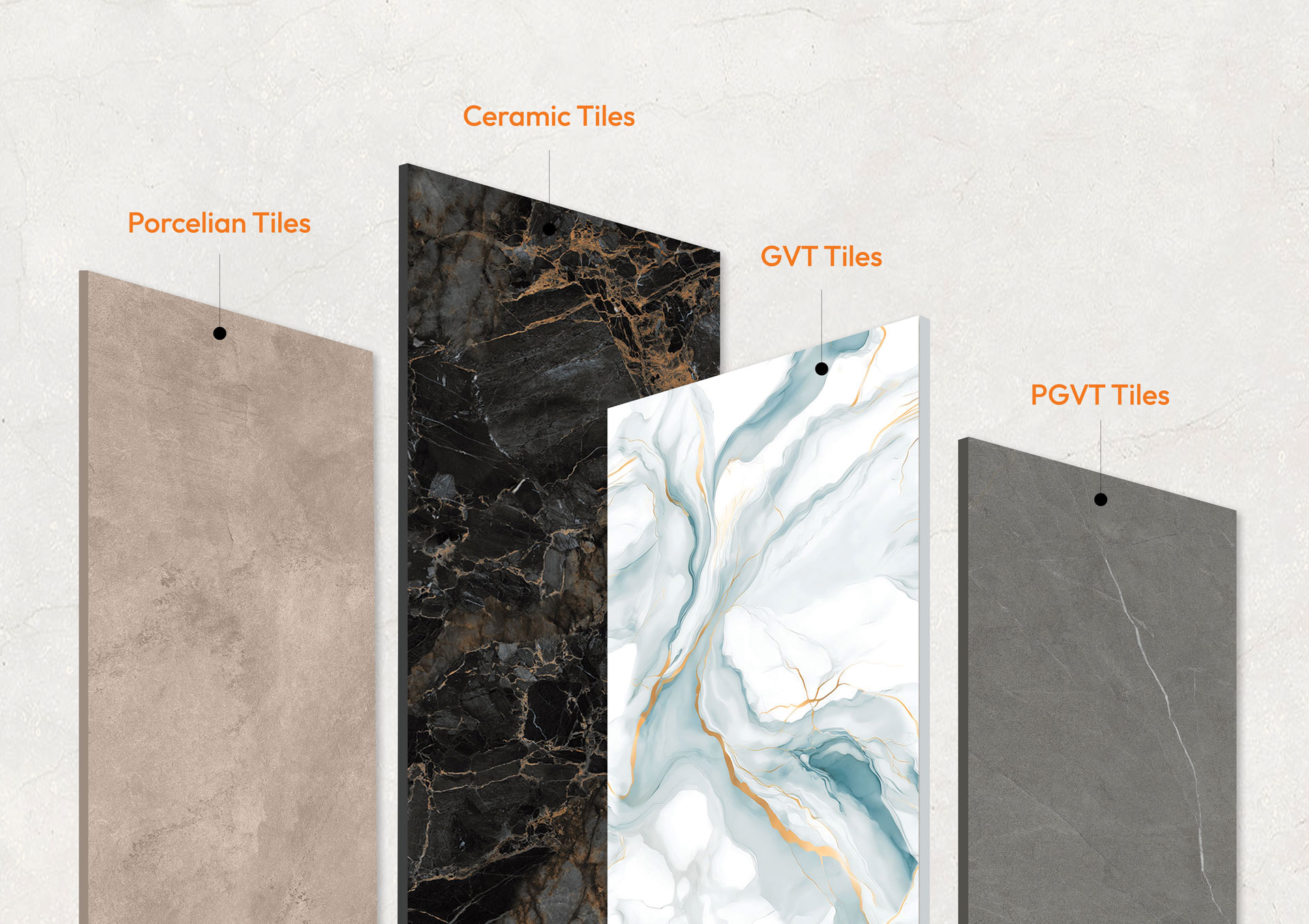 Difference Between Porcelain Tiles, Ceramic Tiles, GVT Tiles and PGVT Tiles